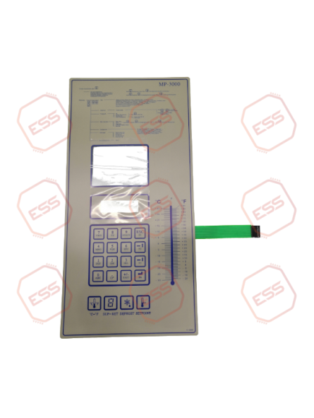 MP3000 Keypad Overlay